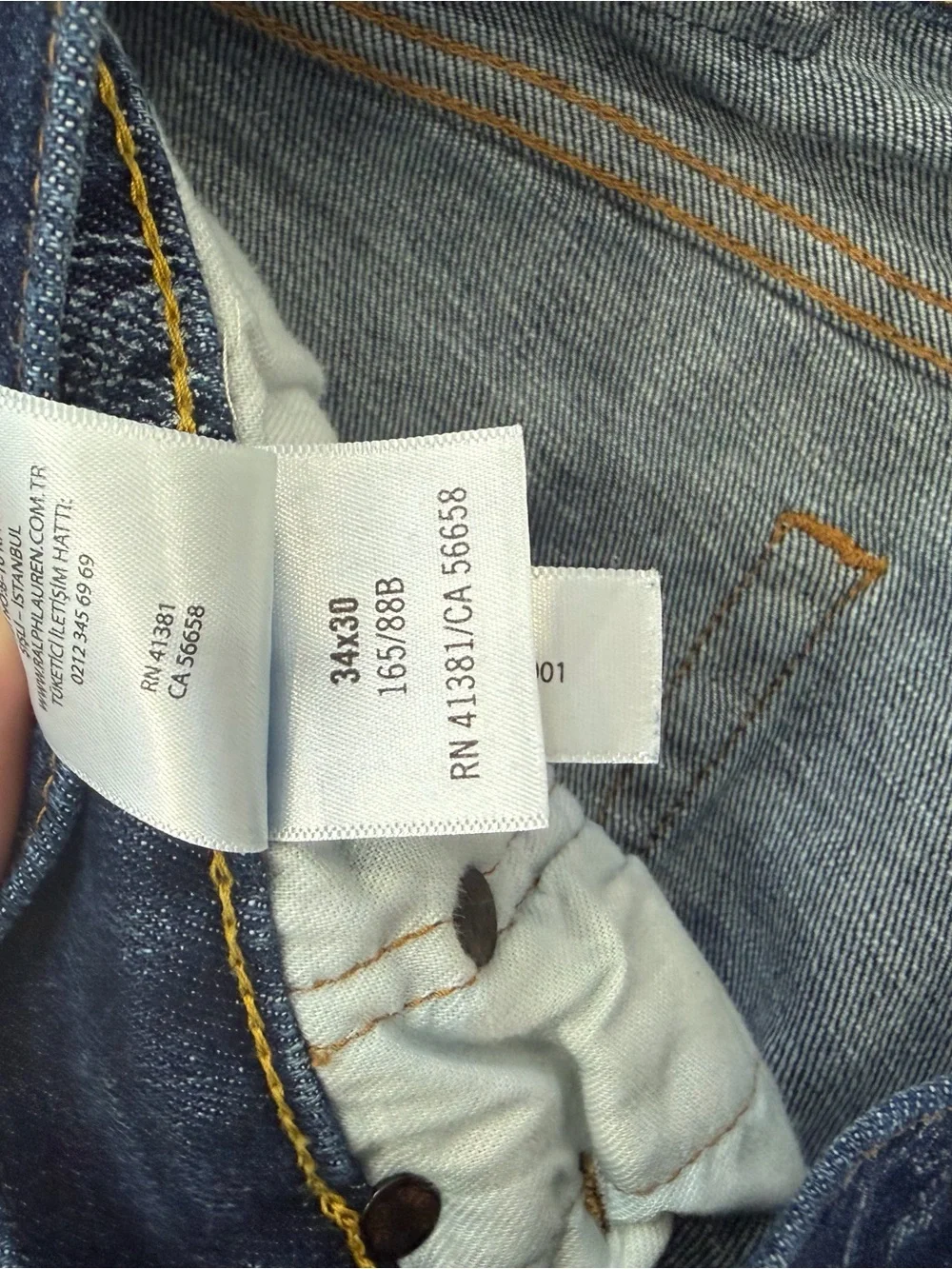 LIMITED Polo by Ralph Lauren Dark Navy Logo-Print Skinny Jeans